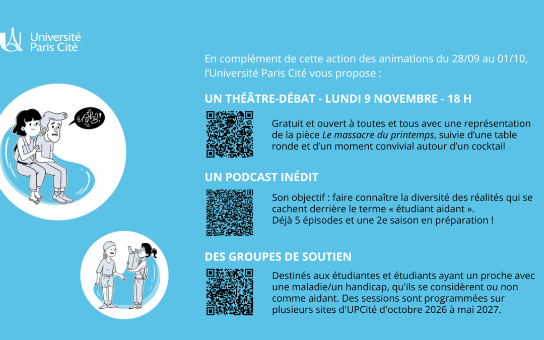 Groupes de soutien pour les étudiantes et étudiants avec un proche malade/en situation de handicap